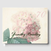 ヴィンテージ植物アジサイ70th誕生日パーティーGB ゲストブック (正面)