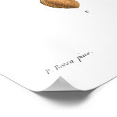 ヴィンテージ植物イラストレーションの梅 ポスター (角)