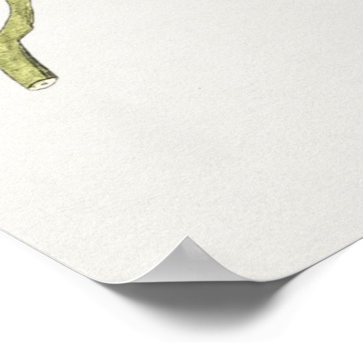 ヴィンテージ植物イラストレーションポスター ポスター (角)