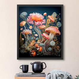 ヴィンテージ植物イラストレーションレトロアンティーク ポスター