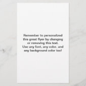 ヴィンテージ植物イラストレーション チラシ (裏面)