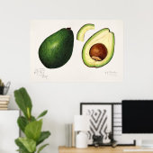 ヴィンテージ植物イラストレーション ポスター (ホームオフィス)