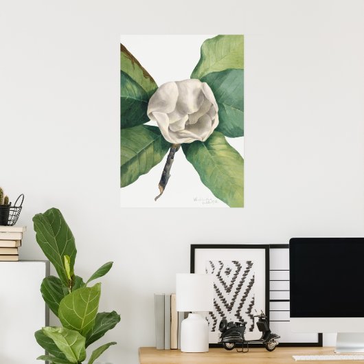 ヴィンテージ植物イラストレーション ポスター (ホームオフィス)