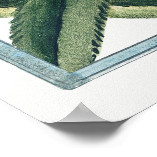 ヴィンテージ植物イラストレーション ポスター (角)