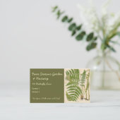 ヴィンテージ植物イラストレーション 名刺 (スタンド正面)