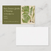 ヴィンテージ植物イラストレーション 名刺 (正面/裏面)