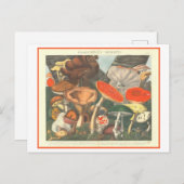 ヴィンテージ植物イラストレーション「疑わしいキノコ」 ポストカード (正面/裏面)