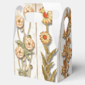 ヴィンテージ植物イラスト 素朴 フェイバーボックス (オープン)