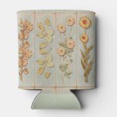 ヴィンテージ植物イラスト 素朴 缶クーラー (裏面)