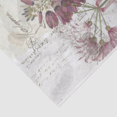 ヴィンテージ植物コラージュティッシュペーパー 薄葉紙 (詳細)