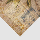 ヴィンテージ植物コラージュ 薄葉紙 (詳細)