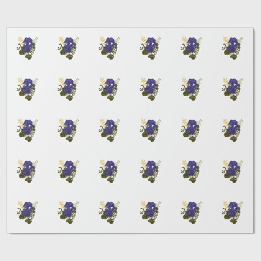 ヴィンテージ植物ステッカー ラッピングペーパー (フラット)