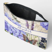 ヴィンテージ植物パーソナライズされた アクセサリーポーチ (見開き)