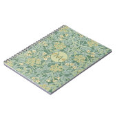 ヴィンテージ植物フローラティール（緑がかった色）&グリーン ノートブック (左側)