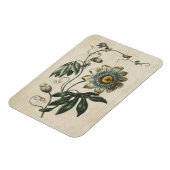 ヴィンテージ植物フローラパッションフラワーマグネット マグネット (左側)