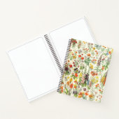 ヴィンテージ植物フローラプリント ノートブック (内部)