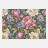 ヴィンテージ植物フローラ ラッピングペーパーシート (正面2)
