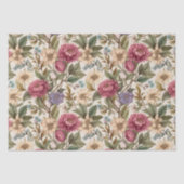 ヴィンテージ植物フローラ 薄葉紙 (正面)