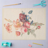 ヴィンテージ植物モダン人気があるフローラ 薄葉紙 (クラフト)