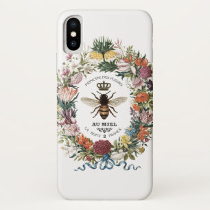 ヴィンテージ植物モダン女王蜂 iPhone X ケース