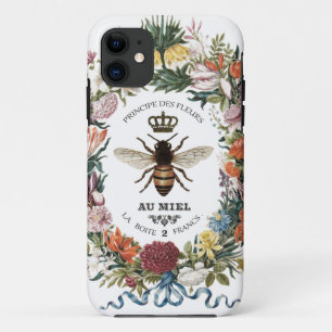 ヴィンテージ植物モダン女王蜂 iPhone 11 ケース