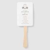 ヴィンテージ植物モノグラムプログラムハンドファン ハンドファン (正面)