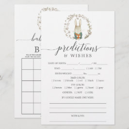 ヴィンテージ植物両面ベビーシャワーゲーム