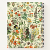 ヴィンテージ植物名パーソナライズされた称 ノートブック (裏面)