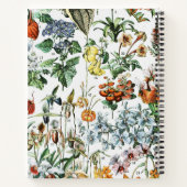 ヴィンテージ植物名パーソナライズされた称 ノートブック (裏面)