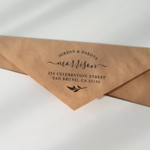 ヴィンテージ植物名前をカスタムすると差出人住所