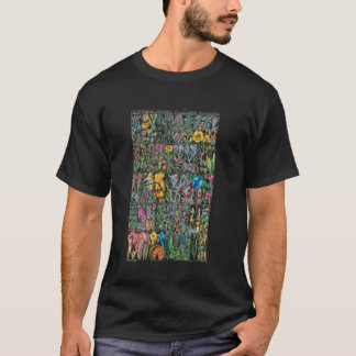 ヴィンテージ植物図花図庭園 Tシャツ
