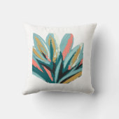 ヴィンテージ植物図（ラベル付き花） クッション (裏面)