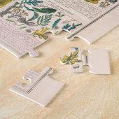 ヴィンテージ植物図:植物の分類 ジグソーパズル (側面)