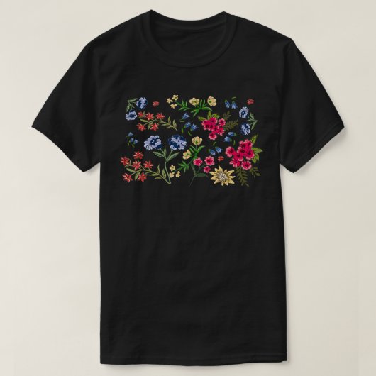 ヴィンテージ植物園イラストレーション図工場 Tシャツ (デザイン正面)