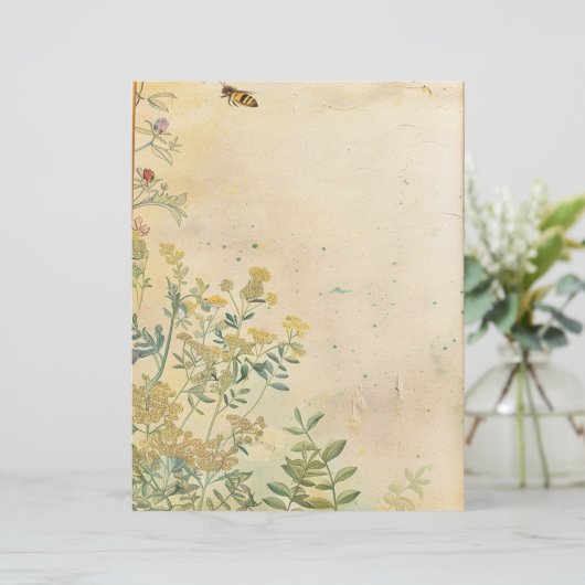 ヴィンテージ植物園スクラップブック紙 (スタンド正面)