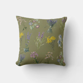 ヴィンテージ植物園プリントガーデンノスタルジア クッション