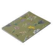 ヴィンテージ植物園プリントガーデンノスタルジア ノートブック (左側)