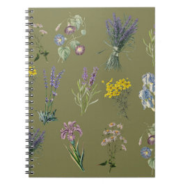 ヴィンテージ植物園プリントガーデンノスタルジア ノートブック