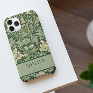 ヴィンテージ植物園マムグリーン向け Case-Mate iPhone 14ケース