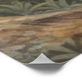 ヴィンテージ植物園象バイジャングルリバー ポスター (角)