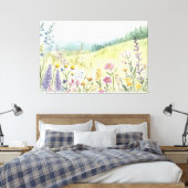 ヴィンテージ植物壁デコール キャンバスプリント (インサイチュ (寝室))