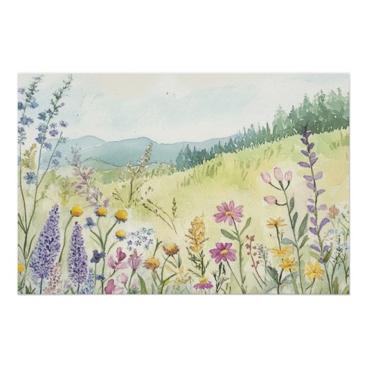 ヴィンテージ植物壁デコール ポスター (正面)