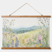 ヴィンテージ植物壁デコール 吊り下げ型タペストリー (正面)