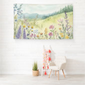 ヴィンテージ植物壁デコール 横断幕 (インサイチュ)