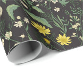 ヴィンテージ植物夜 ラッピングペーパー (ロールコーナー)