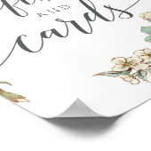 ヴィンテージ植物学のギフトとカードのサイン ポスター (角)