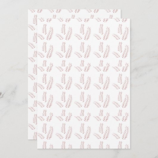 ヴィンテージ植物学イラストレーション-エレガントフローラアート カード (正面/裏面)