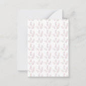 ヴィンテージ植物学イラストレーション-エレガントフローラアート ノートカード (裏面)