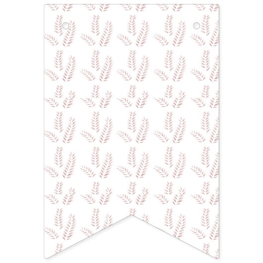 ヴィンテージ植物学イラストレーション-エレガントフローラアート バンティングフラッグ (第2の旗)