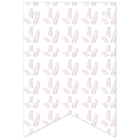 ヴィンテージ植物学イラストレーション-エレガントフローラアート バンティングフラッグ (第1の旗)